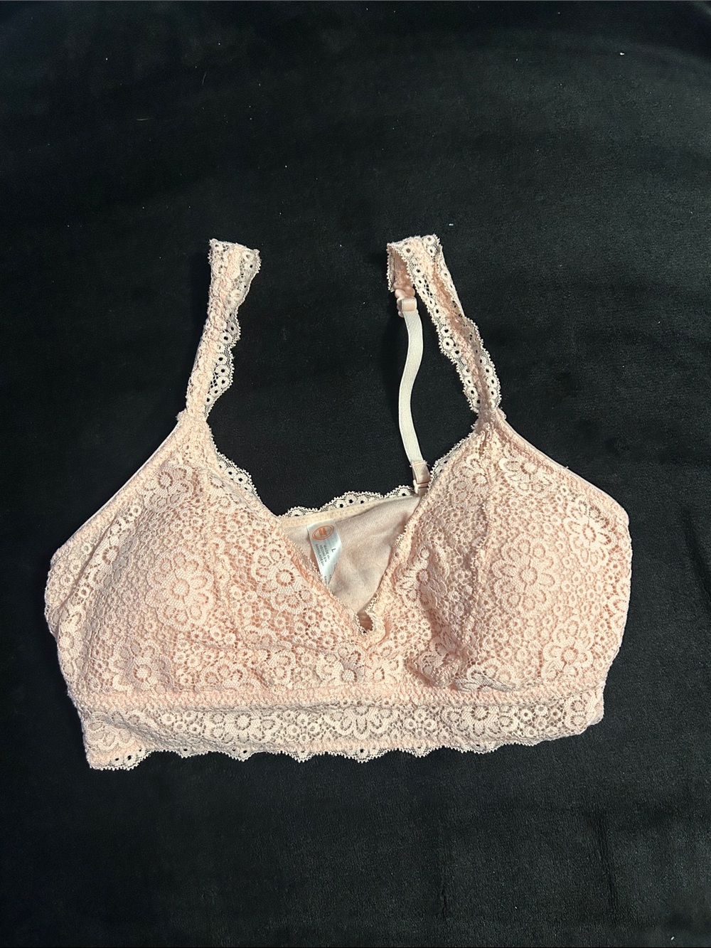 wonder nation Lace Bralette in Light Pink